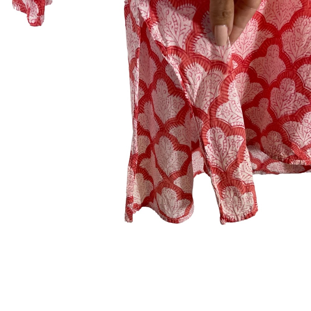 ROBERTA ROLLER RABBIT Jemina Kurta Tunic Top Pink and white - Picture 5 of 12